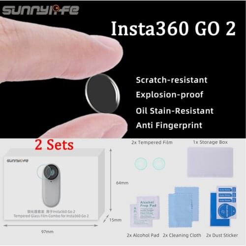 Insta360 GO 2 HD Tempered glass Film Scratchproof Screen Protector For Insta360 GO 2 Camera Accessory Len Film Glass Protection