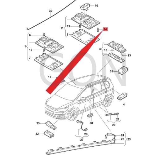 Half round countersunk head bolt with internal multi-tooth head Vol ksw age nLa man doC raf ter Tra nsp ort erT aos Vil or an