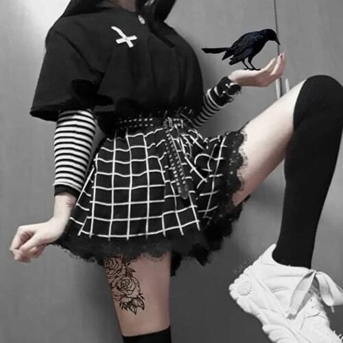 Женские завышенные шорты PUNK STYLE GIRL China At AliExpress