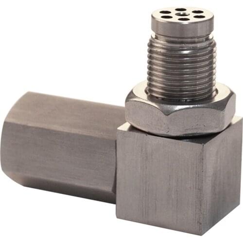 O2 Oxygen Sensor Spacer 90 Degree Engine Light CEL Check Bung Mini Catalytic Converter CEL Eliminator Car Accessories