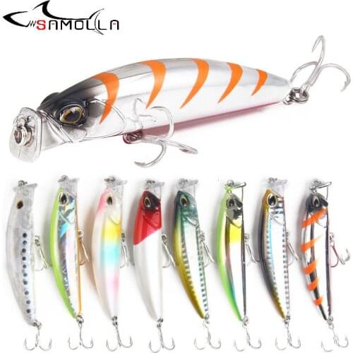 Fishing Lure Minnow Weights 8cm /10g Mino Bass Lure Hard Bait Fake Fish Bait Isca Artificial Articulos De Pesca Salt Water Lures