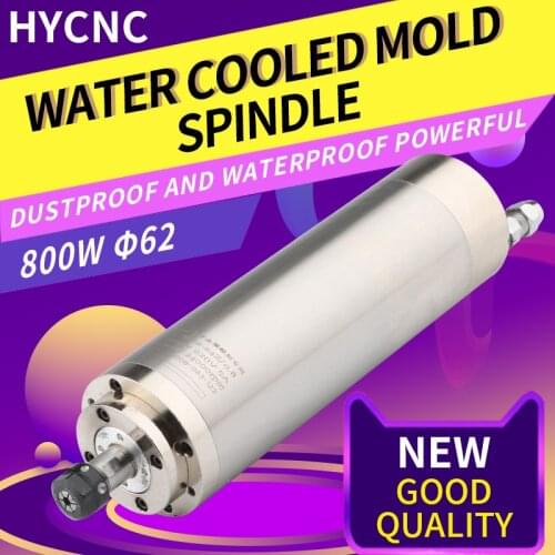 HYCNC spindle 800w 62 for metal engraving and milling machine water-cooled mold spindle