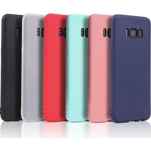 Silicone Case For Samsung Galaxy A50 A30 A40 A10 A20 A70 Solid Candy A20e M20 A7 A8 2018 Note 10 S8 S9 S10 Plus S10e A20s Cover