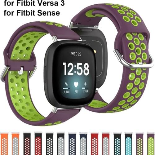 Replacement Band For Fitbit Versa 3 Strap For Fitbit Sense Correa Silicone Bracelet Colorful Wristband Smart Watch Belt New