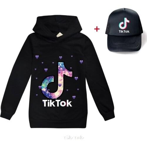 Tik Tok Baby Girls Sweatshirts Spring Autumn Children Hoodies Long Sleeves Shirt Tik Tok Kids Hoodies Clothes
