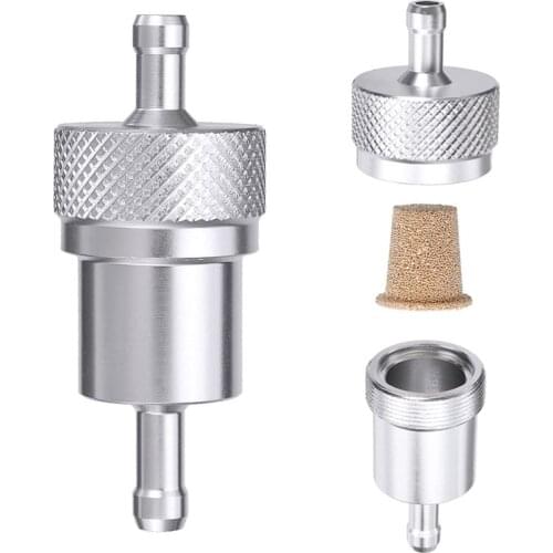 Universal 1pc Aluminum Alloy Fuel Filter 8mm Copper Filter For Car Auto Motorcycle Accessories
