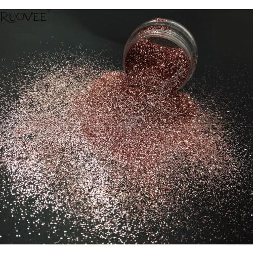 0.2MM 008inch Metallic Rose Gold Color Shining Plain Nail Glitter Dust Powder for Nail Art DIY Makeup Glitter Craft decorations