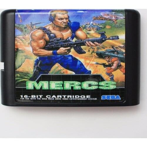 Mercs 16 bit SEGA MD Game Card For Sega Mega Drive For Genesis