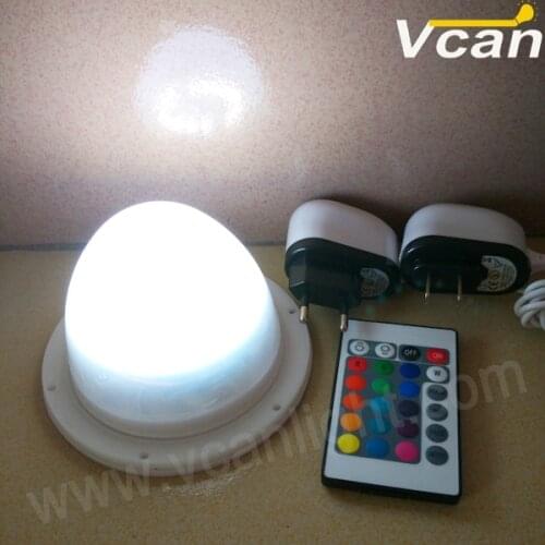 6PCS DHL Free Shipping RGB Waterproof Rechargeable Led Furniture color changing lighting