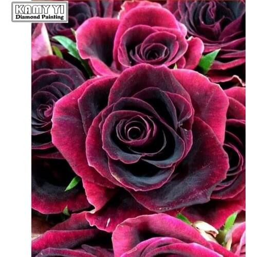 Very large crimson roses diamond painting,dimaond embroidery,scenery creative, cartoon, round, gift, diamond mosaic, decoration