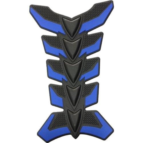 Blue3D Rubber Fishbone Motorcycle Oil Gas Tank Pad Decal Sticker Decal