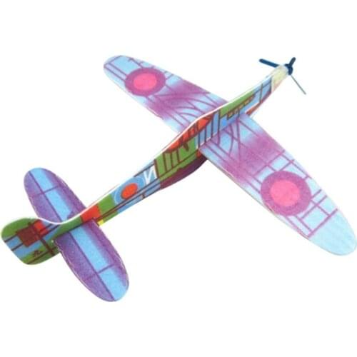 Kids Flying Glider Plane DIY Hand Throw Flying Glider Plane Toy Plastic Aeroplane Kids Children Toy Gift Random Color