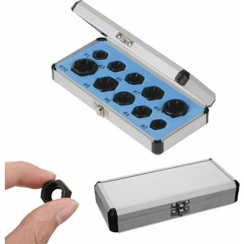 10Pcs/set 9-19mm Damaged Bolt Nut Screw Remover Extractor Removal Set Nut Removal Socket Tool