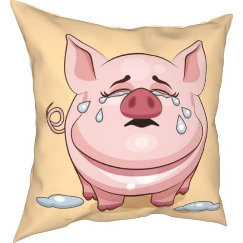 Pig cotton pillow case pillow home home decoration sofa seat decoration car pillow case 45 * 45cm