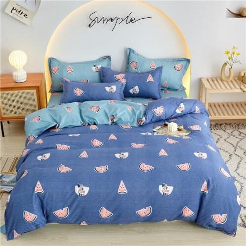 Cartoon Pattern Bedding Set Child Kids Duvet Cover Set with Bedsheet Bed Linens Pillowcases Fashion Comforter Cover Home Textile