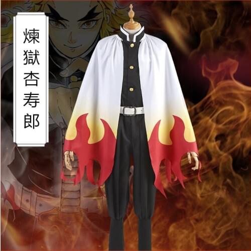 Demon Slayer:Kimetsu No Yaiba Rengoku Kyoujurou Cosplay Costumes