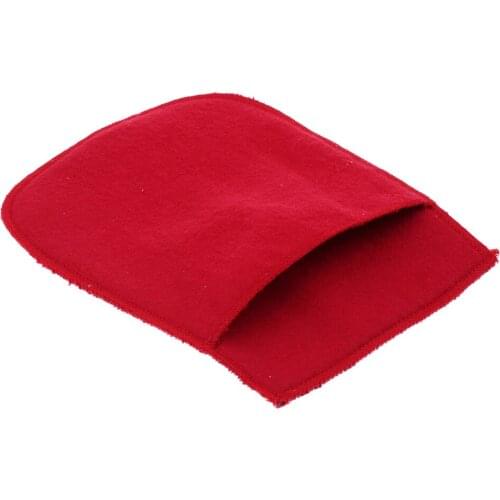 Red Piano Cleaning Cloth Polish Glove For Piano Violin Musical Instrument