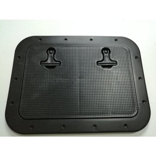 Boat RV Motohome Access Inspection Deck Hatch Black L 16.5 inch W12.4 inch 0553