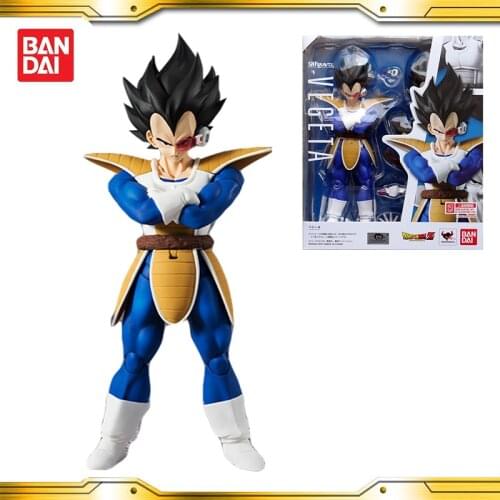 Origina BANDAI Dragon Ball Z SHF Super Saiyan Vegeta IV Action PVC Collection Model Toy Anime Figure Toys For Kids