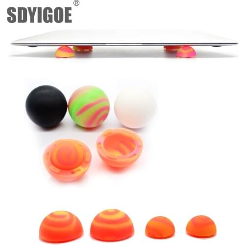 Silicone ball notebook stand laptop cooling pad notebook non-slip foot heat reduction cooler bracket for macbook 11 12 13 15