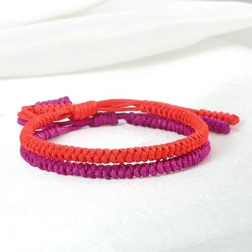 Hot Women Braided Bracelet Handmade Lucky Tibetan Buddhist Knots Red Rope Bracelets & Bangles For Best Friends Gifts Men Jewelry