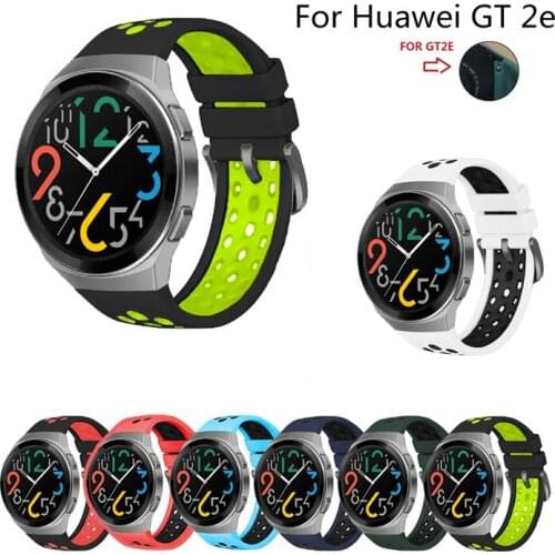 Smart Watch Strap For HUAWEI Watch GT 2e Band Silicone Watch Band Breathable Bracelet Durable Sport Replacement Belt for GT 2E