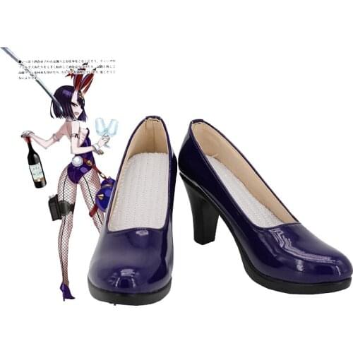 Fate Grand Order Shuten-douji Cosplay Shoes Boots Halloween Carnival Cosplay Costume Accessories