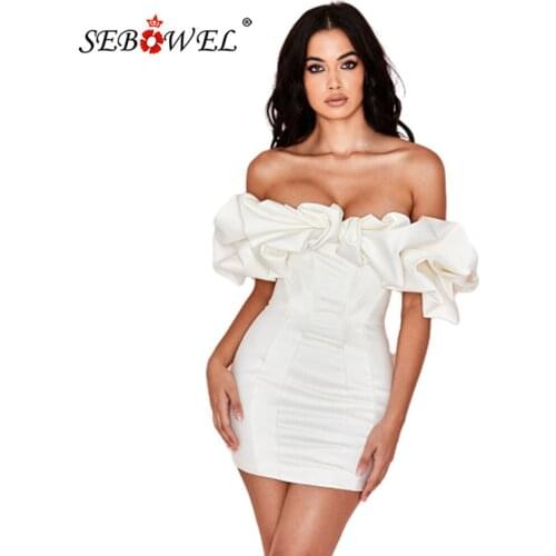 SEBOWEL White Summer Dresses