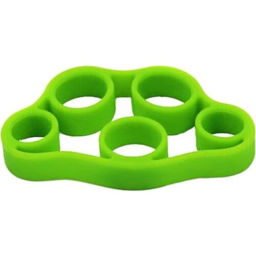 Silicone Finger Strengthener Hand Resistance Band Hand Grip Exerciser Strength Trainer Gripper RW