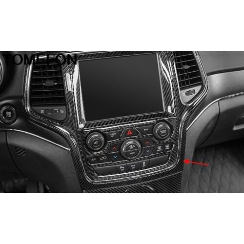 TOMEFON For Jeep Grand Cherokee 2014 2015 2016 2017 2018 Interior GPS Navigation Frame Cover Trim ABS Car Styling Overlay 1pcs