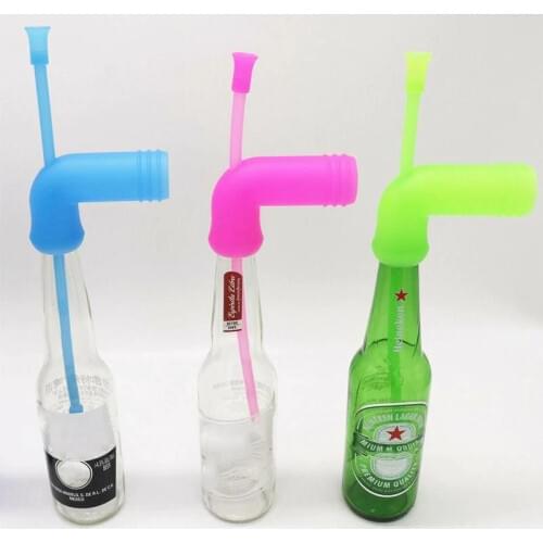 Beer Snorkel Straw Funnel Drinking Game Entertainment Silicone Beer Snorkel Party Barbecue Cans Smoker Bar Accessories