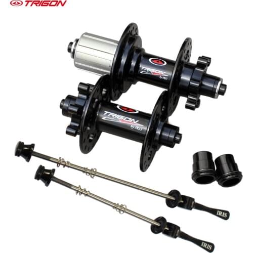 TRIGON ultra light MTB mountain bike bicycle bearings hubs bike parts 24 holes with titanium quick release axle