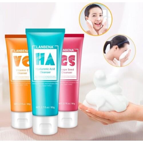 Grape Seed Facial Cleanser Hydrating Oil-control Remove Blackheads Shrinking Pores Gentle Face Washing Product Hot