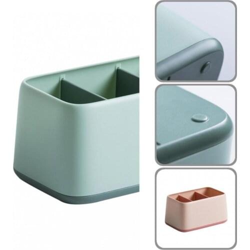 4 Colors High Quality Cosmetic Organizer Remote Control Holder Makeup Box Stable Pen Case Eco-friendly for Office