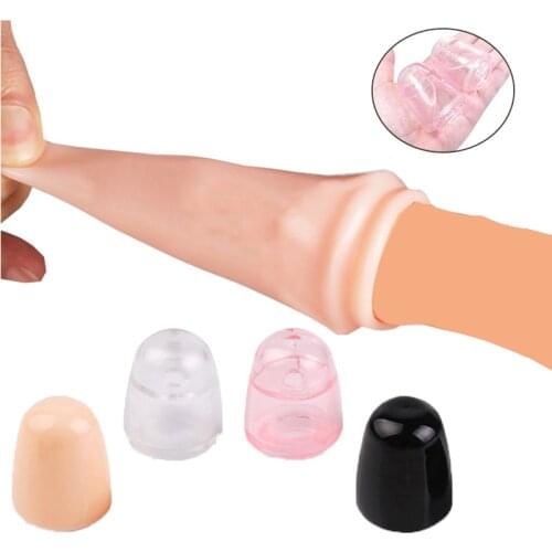 2PCS Reusable Glans Condom Penis Sleeve Foreskin Ring Sex Toys For Men Lasting Time Extension Cock Rings Penis Enlargement