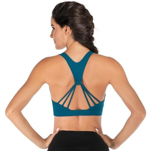 Yoga Bra Plus Size XXL Top Sports Female Fitness Brassiere Nylon Cozy Solid Active Wear Sport Underwear Women Padded Workout Bra