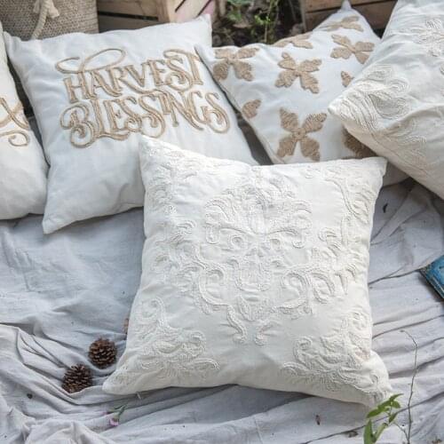 Chicity Simple Style High Quality Home Decor cushion cover Embrodiered Cushion Cover For Sofa