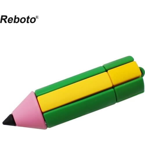 Cartoon Children Crayon Special Gift USB Pendrive Memory Stick 64GB 32GB 16GB 8GB Cute Colorful Pencil Storage Device U Disk