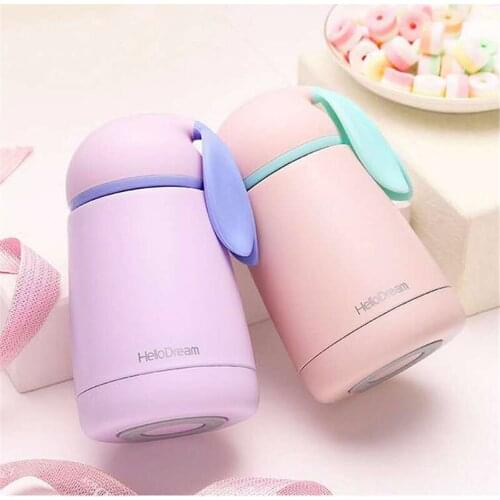 300ml Cartoon Thermos Kids Cup thermal bottle Stainless Steel Thermocup Vacuum Flask Termos children belly mug mini Thermoses