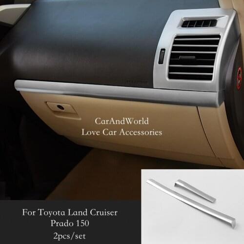 For 2010 to 2018 Toyota Land Cruiser Prado FJ150 150 Interior Middle Panel Center Control Cover trims Decoration Car Accessories