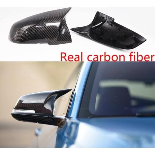 For BMW 1 2 3 4 x i3 series 420i 428i 435i 218i 220i 228i 320i 328i 330i 335i Real Carbon Fiber Rear View Mirror Cover Cap