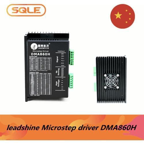 Leadshine Microstep Motor Driver DMA860H VAC 18-80V current 2.4-7.2A with Independent fan for Nema34 Nema32 stepper motor