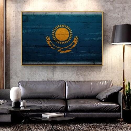 Forbeauty Oil Canvas Painting flag For Home Decoration Wall Art