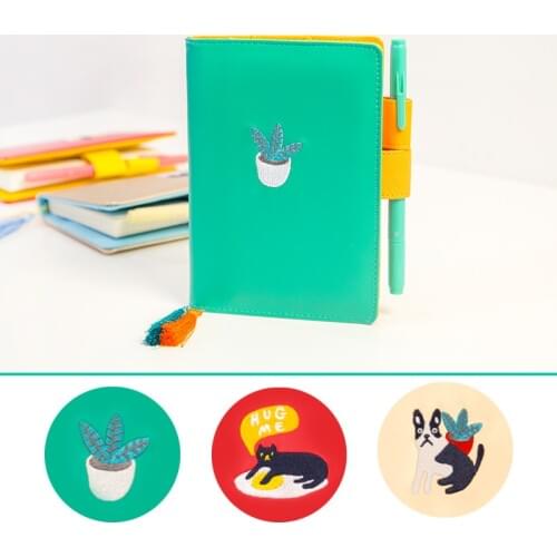 JUGAL Cute cat Notebook A5 Dairy Joural Travelers Leather Notebooks Planner Agenda Organizer Candy papelaria