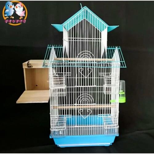 Parrot Cage Luxury Large Bird Cage Starling Cage Large Metal Peony Wren Breeding Cage Nest Iron Large Bird Cage Pigeon Supplies