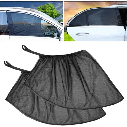 2PCS/Lot Car Side Window Visor Shade Mesh Shield Sunshade Visor Net Mosquito Repellent UV Protection Anti Mosquito Window Covers