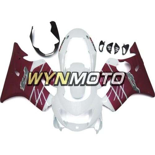 Full Fairings For Honda CBR600 F4 1999-2000 Year Injection ABS Plastics 99 00 Body Kits Sportbike Body Kits Red White Frames New