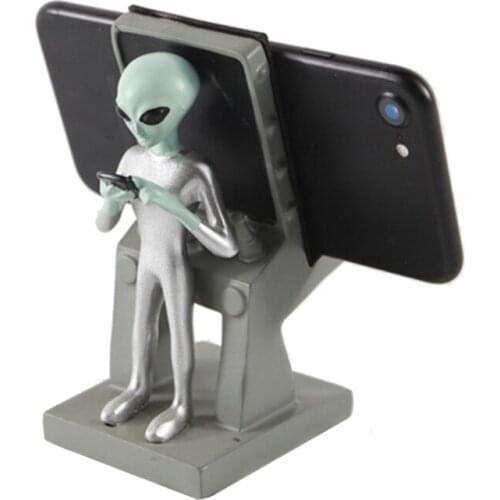 Creative Alien- Phone Holder Stand Phone Holder Mobile Phone Tablet Holder Support Desktop Decoration Ornament