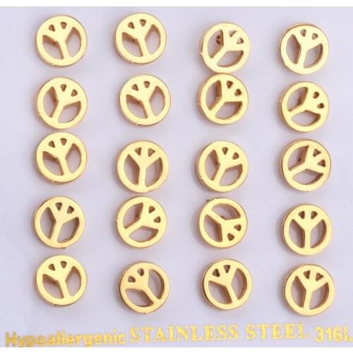 LUXUKISSKIDS 10Pairs/lot Heart Cross Small Stud Earring Stainless Steel Earrings For Women Men Girls Earings Jewelry Brincos