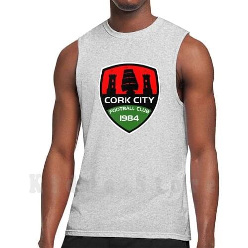 Cork City Shield Logo Tank Tops Vest Sleeveless Fai Cup League Of Ireland Premier Division Cork City Ireland Rebel